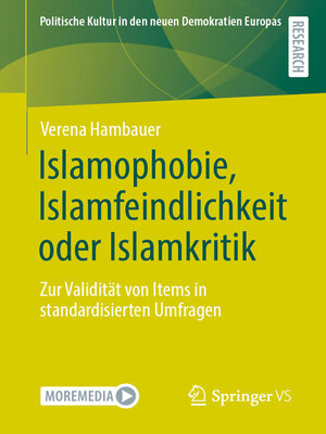 cover image of Islamophobie, Islamfeindlichkeit oder Islamkritik